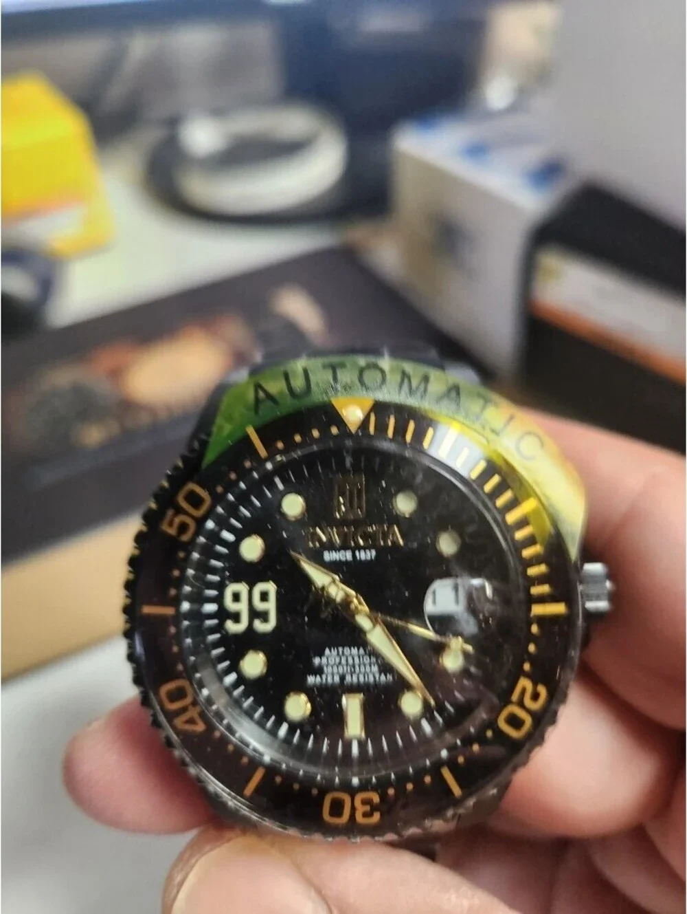 Invicta JT Automatic Black Tone Case Black Metal Dial Black Band, 47mm (51311)